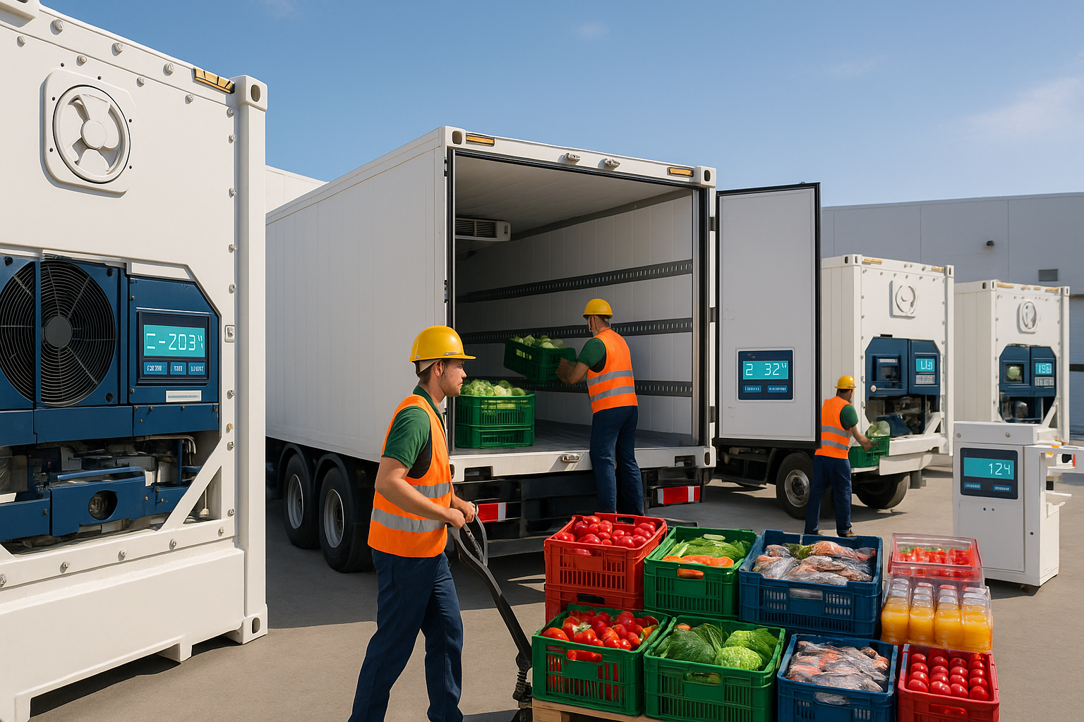 Como os contêineres frigoríficos são usados ​​na logística de alimentos e bebidas?