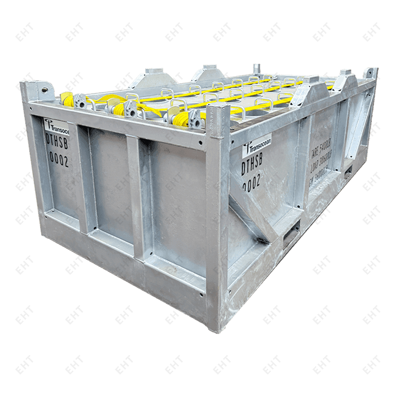 Cesta de guindaste para armazenamento de tubos de plataforma offshore